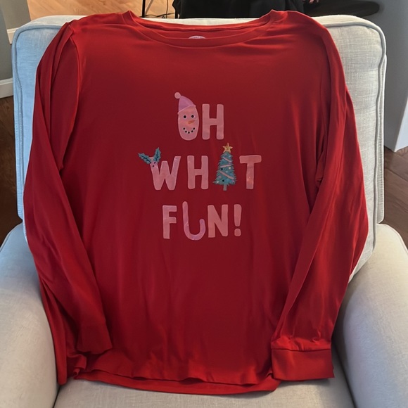 Matching Family Christmas PJ’s Oh What Fun 2-Piece Set UNISEX size 16-18 XL - Picture 10 of 14